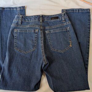 Jones New York; Blue Jeans, Corte recto Lexington, Size 2, Straight leg